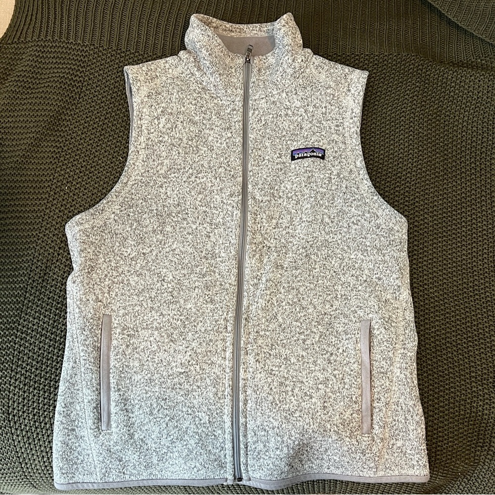 Patagonia Heather Gray Fleece Vest